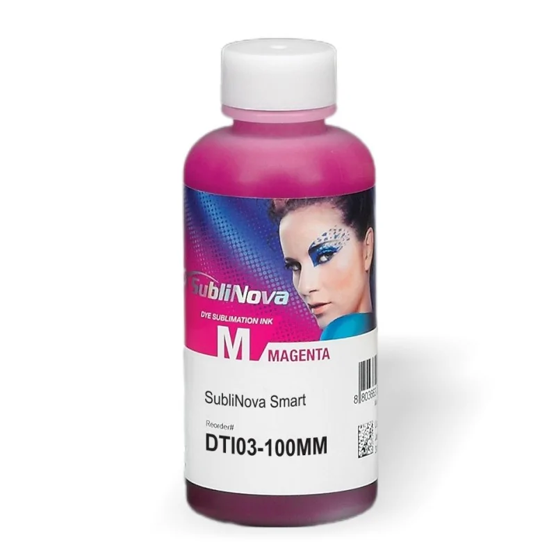 Encre de sublimation magenta pour imprimantes Epson. SubliNova Smart (flacon de 100 ml)