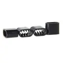 Fechos para pulseiras de tecido. Plástico preto (480 unidades)