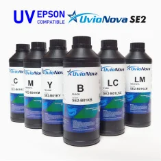 Tinta UV Inktec SE-2 Cyano Claro , para cabeças de impressão Epson , alta cura (1 kg)