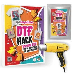 Kit complet pour sublimation de coton, bois, carton ou cuir - DTF Hack A4