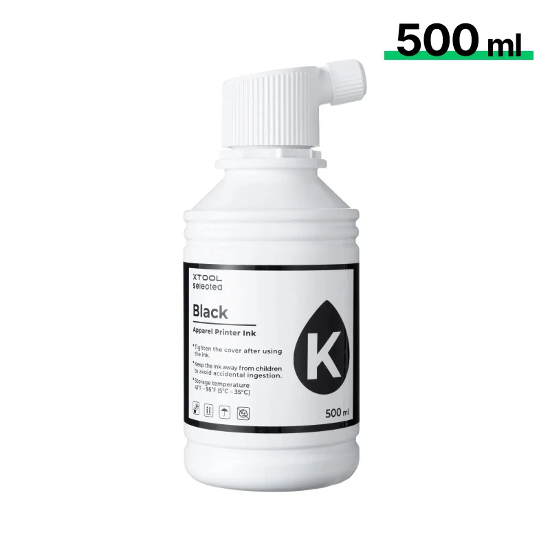 Tinta DTF xTool Selected, Negro (500 ml) Tinta DTF xTool Selected, Negro (500 ml)