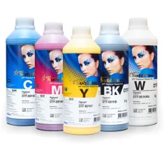Pack d'encre DTF InkTec CMYKW (5 bouteilles de 1 kg) Pack d'encre DTF InkTec CMYKW (5 bouteilles de 1 kg)