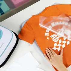 Presse à chaud manuelle LOKLiK Easy Blue pour sublimation, vinyle de transfert thermique et DTF