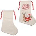 Chaussette de Noël en lin, sublimable