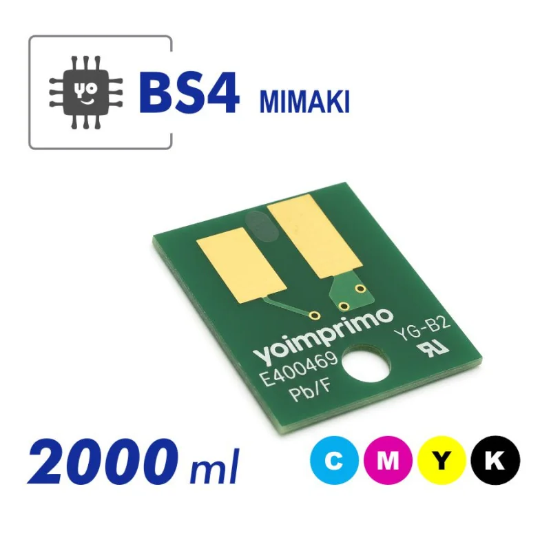 Puce d'encre Mimaki BS4, 2000 ml MBIS