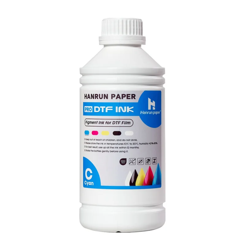 Tinta Hanrun PRO DTF, Ciano (1 kg)