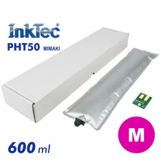 Tinta Inktec PHT50 DTF para Mimaki, 600ml + chip (Magenta)