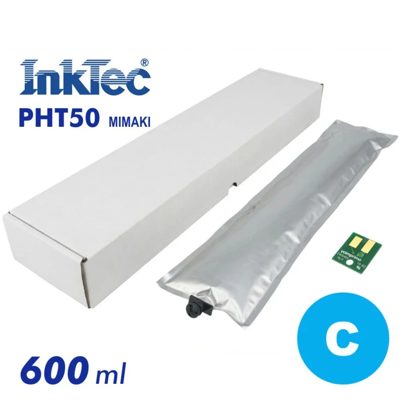 Tinta DTF Inktec PHT50 para Mimaki, 600ml + chip ( Ciano )