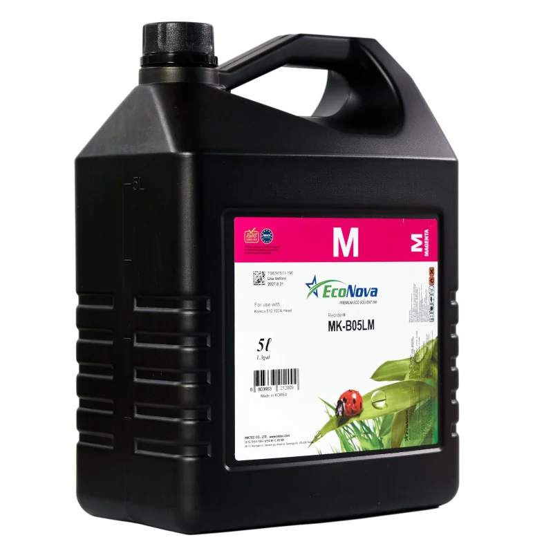 Tinta EcoNova mild-solvent para Konica 1024i, 512i (5 litros, Magenta)
