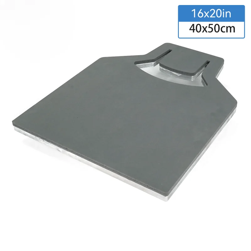 Placa de troca rápida para prensa térmica (camisetas + etiqueta, 40 x 50 cm)