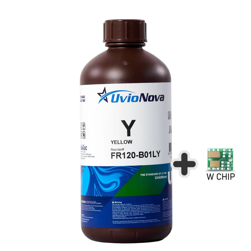 Tinta UV Amarilla LUS-120 InkTec para Mimaki (1 litro + chip)