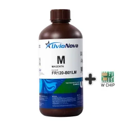 Tinta UV Magenta 1L, compatível com Mimaki LUS-120 (chip incluído). InkTec UvioNova, FR120