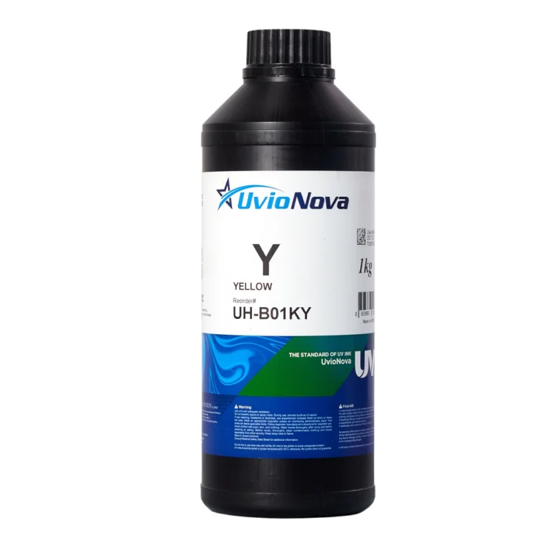 Tinta UV Dura para Ricoh e Konica | InkTec UH (1 kg, amarela)