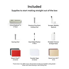 Cricut Explore 5 Essentials Bundle - Máquina de corte con pack de inicio