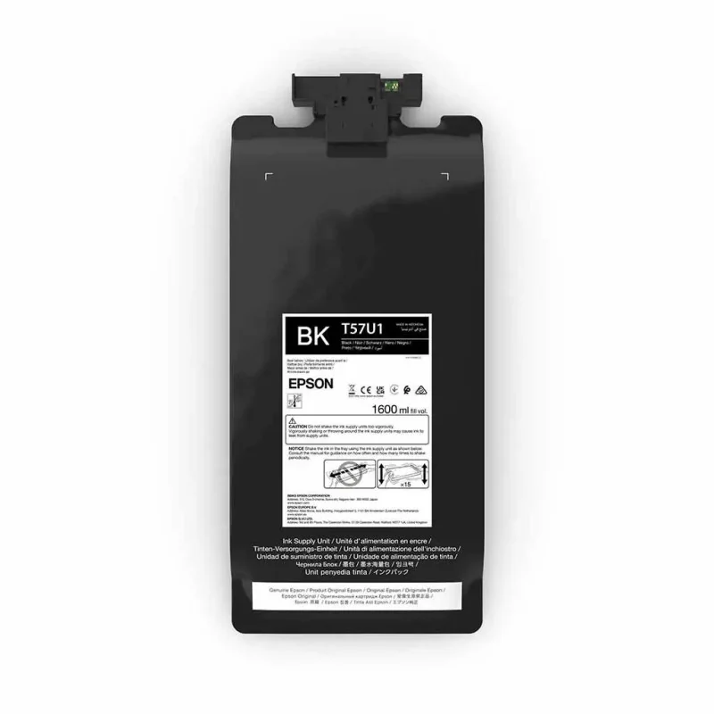 Tinta Epson UltraChrome DF preta DTF 1,6 L para SureColor SC-G6000 e SC-G9000 (T57U1)