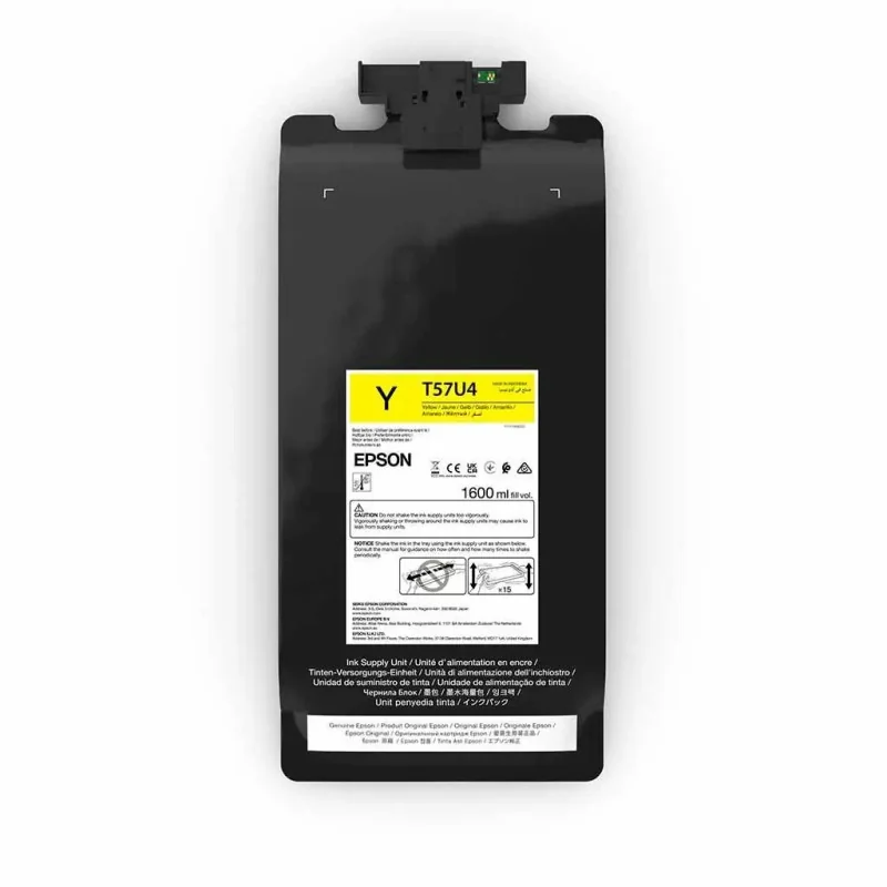 Tinta DTF Epson UltraChrome DF Amarilla 1,6 L para SureColor SC-G6000 y SC-G9000 (T57U4)