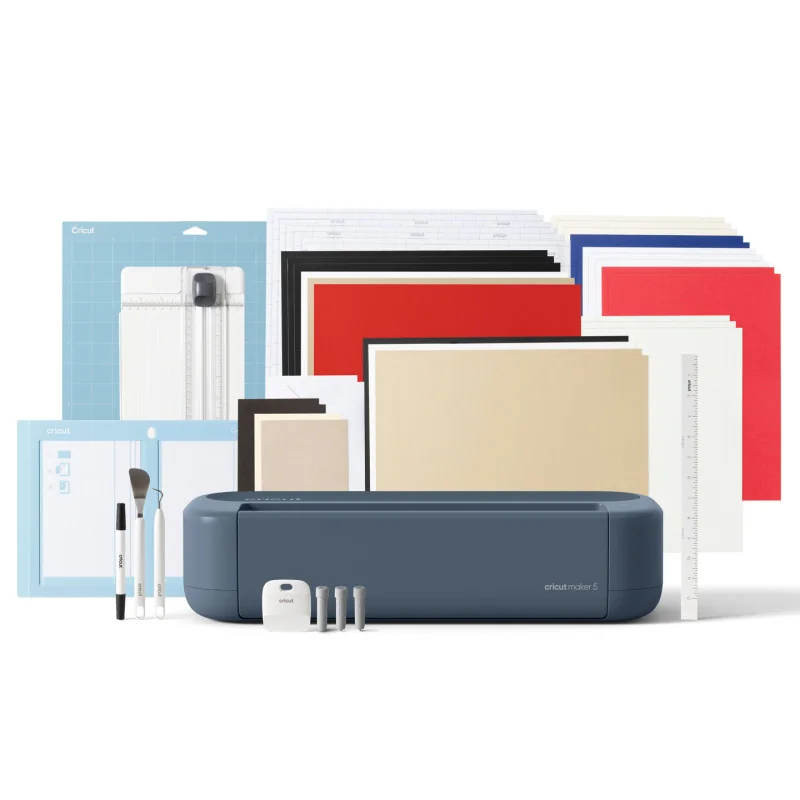 Pack Essential Cricut Maker 5, máquina de corte con herramientas y materiales