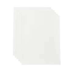 Doce hojas de vinilo imprimible blanco