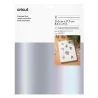 Vinil imprimível Cricut prata 21,6 × 27,9 cm | 10 folhas