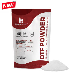Pó DTF antissublimação branco Hanrun Paper, saco de 1 kg Pó DTF antissublimação branco Hanrun Paper, saco de 1 kg