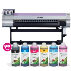 Encres EcoSolvent pour Mimaki en bouteilles, sacs, vrac. Inktec