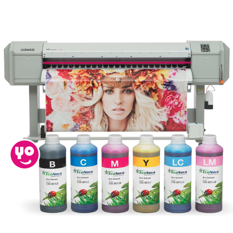 Encres éco-solvants pour imprimantes Mutoh en flacons et sachets - yoimprimo.com