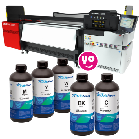 Tintas UV para impressoras UV, UV-LED com cabeçotes Konica - yoimprimo