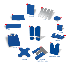 Accessoires et pièces détachées pour presses à chaud