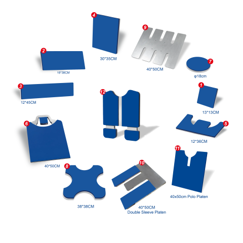 Accessoires pour presses à chaud