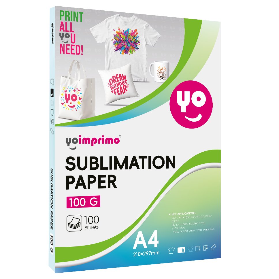 Papel para sublimação Yoimprimo Premium A4 · 100 folhas
