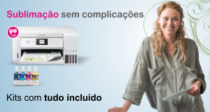 Kits com tudo incluído para que, de uma forma muito fácil, você possa estar sublimando em menos de 30 minutos. Kits com impressora, tintas, papel e instruções